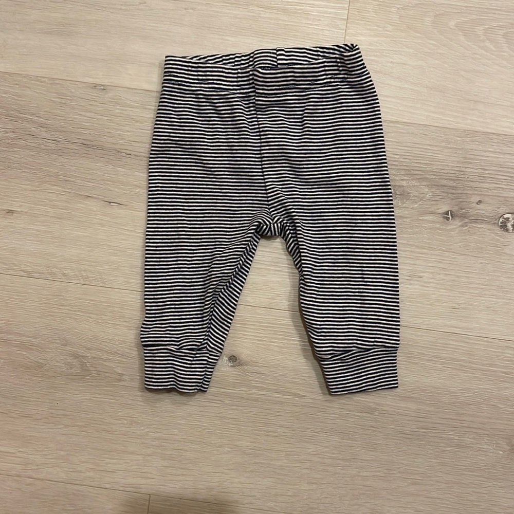 Blue and White strip Carters pants size 6 months.